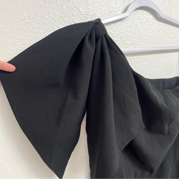 Dress The Population Tiffany One-Shoulder Midi Dress in Black Size Medium NWT - Picture 11 of 16